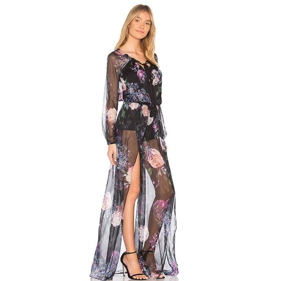 The Jetset Diaries Peony Maxi Romper in Floral TJD - Picture 2 of 5